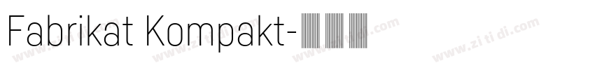 Fabrikat Kompakt字体转换